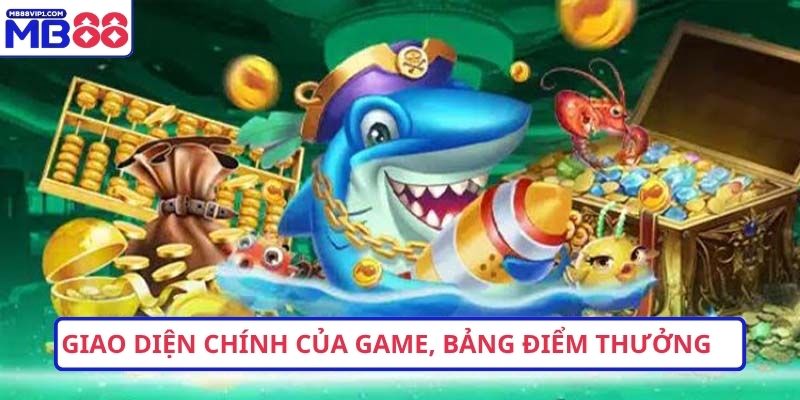 Giao diện chính của game cùng bảng điểm thưởng